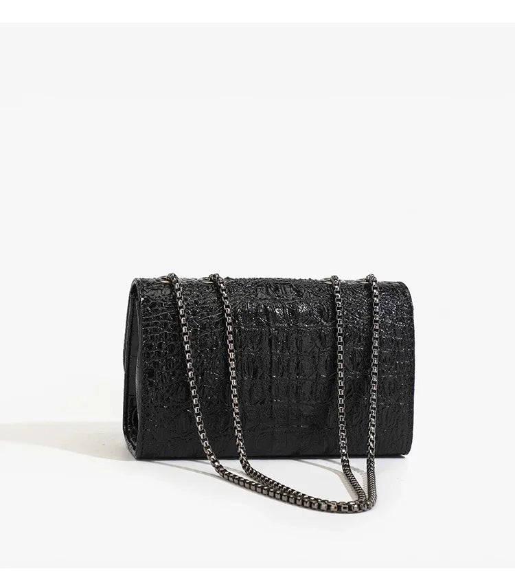 Women's Luxury Crossbody Handbag – Sequined Shoulder Messenger Bag with Chains, Casual Purses & Handbags
