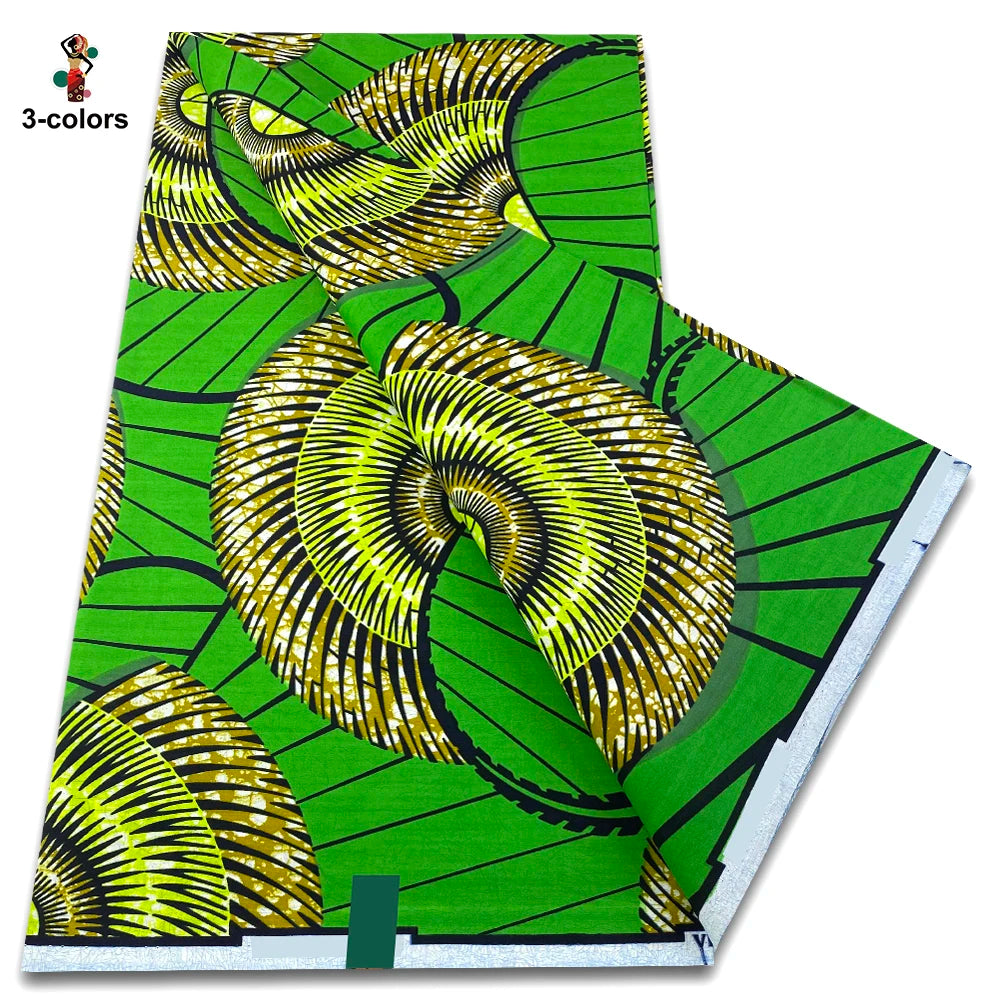 2026 Original African Wax Print Fabric - 100% Cotton Nigerian Ankara Batik Soft Pagne Material