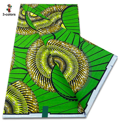 2026 Original African Wax Print Fabric - 100% Cotton Nigerian Ankara Batik Soft Pagne Material