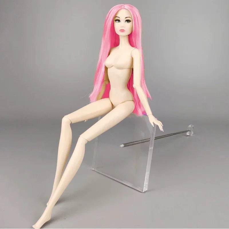 FR Supermodel 1/6 BABI Doll – Movable Joints, DIY Dress-Up Princess with Head & Body Accessories, White/Normal/Chocolate Skin