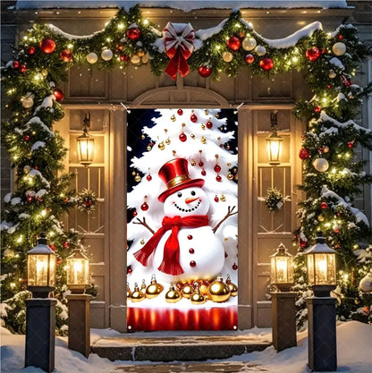 Christmas Hanging Door Banner – Antithetical Couplet Wall Decoration for Merry Christmas 2026 Party & Xmas Gift