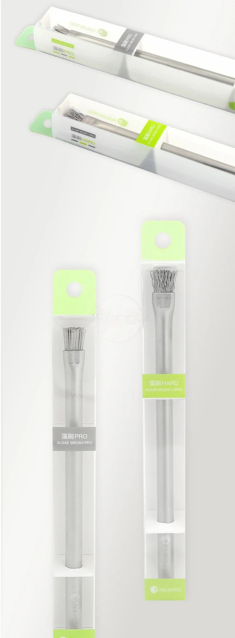 Aquapro Algae Brush – Stainless Steel Aquarium Cleaning Tool for Fish Tank & Plant Care, ADA Quality