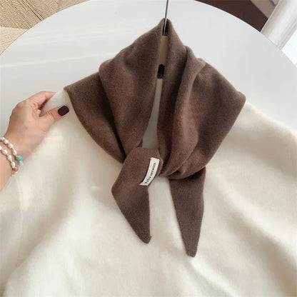 Women’s Wool Triangle Scarf – Multi-Functional Knitted Headscarf