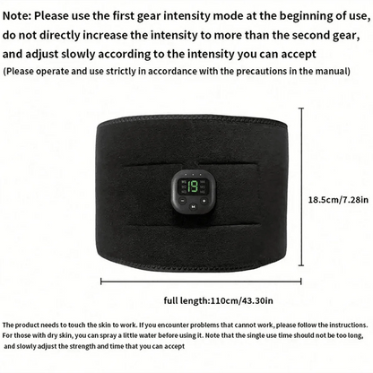 Portable USB Waist Massager Belt — Electric Body Shaper & Fitness Trainer for Arm, Hip & Leg Toning