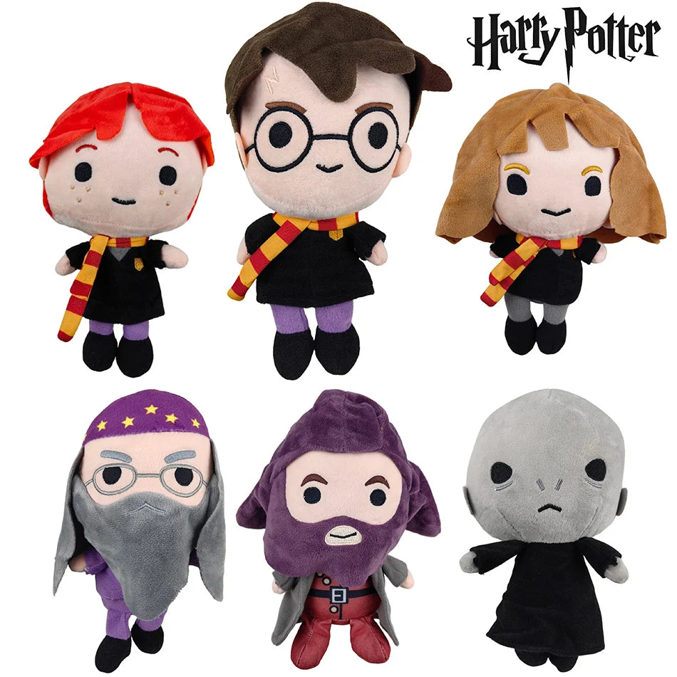 Harry Potter Hermione & Fantastic Beasts Plush Toy — Ron Movie Character Stuffed Doll with Scarf, Cute Birthday Gift