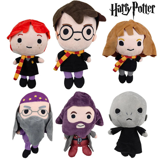 Harry Potter Hermione & Fantastic Beasts Plush Toy — Ron Movie Character Stuffed Doll with Scarf, Cute Birthday Gift