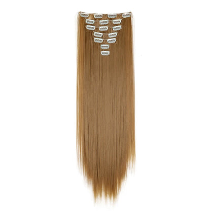 WIGSIN 24-Inch Straight Hair Extensions - 7-Piece Clip-In Synthetic Hair Set for Women