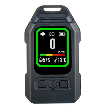 ABLK Portable Carbon Monoxide Detector - CO Concentration Alarm with Temperature & Humidity Monitor for Home & Indoor Use