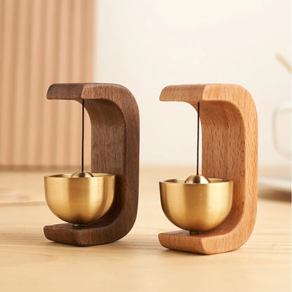 Wooden Landscape Door Bell – Magnetic Wind Chime for Home Entrance Alert & Decor