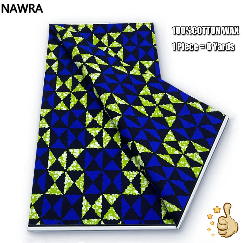 100% Cotton African Wax Print Fabric - High Quality Original Real Wax Ankara Batik Pagne Nigeria Style Sewing Fabric