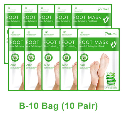 Exfoliating Foot Mask & Pedicure Socks – Dead Skin Removal, Whitening Foot Care, Foot Spa Scrub & Skin Refreshment