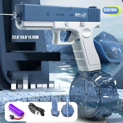 New Electric Water Gun Pistol – Full Automatic Summer Beach Toy for Kids, Boys, Girls & Adults