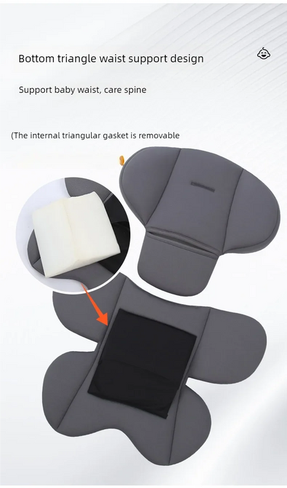 Infant Car Seat Head Neck Support Cushion - Breathable Stroller Liner Mattress Safety Body Support Pad