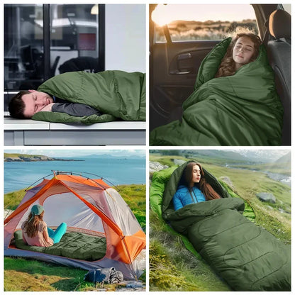 Ultralight Camping Sleeping Bag - Waterproof, 4-Season Warm Envelope for Backpacking, Outdoor Traveling & Hiking