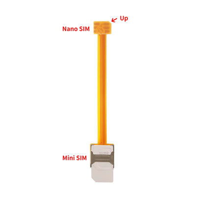 Nano 4FF SIM Card Converter - Nano to Micro 3FF Standard 2FF SIM Adapter