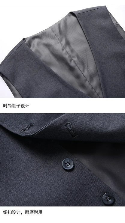 2024 Men's 3-Piece Suit Set – Blazer, Vest & Trousers | Formal Business & Wedding Outfit M-6XL