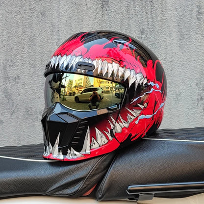 Retro Scorpion Half Motorcycle Helmet – Vintage Locomotive Style Multi-Purpose Moto Helmet (M-XXXL)