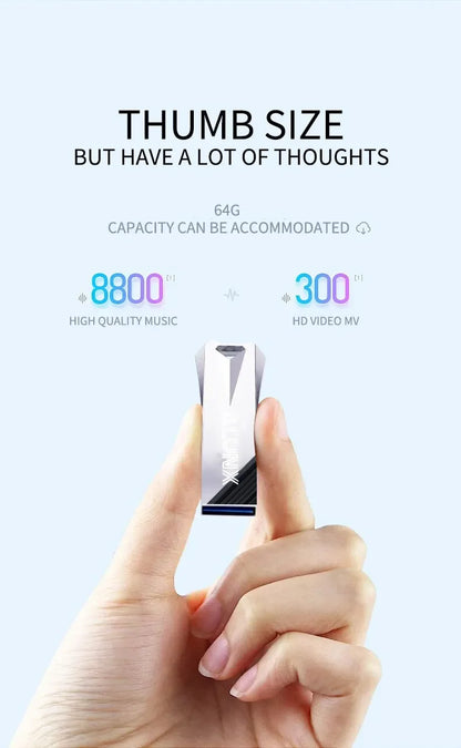 ALUNX USB 3.0 Flash Drive – 4GB/8GB/16GB/32GB/64GB/128GB Metal USB Pendrive Memory Stick