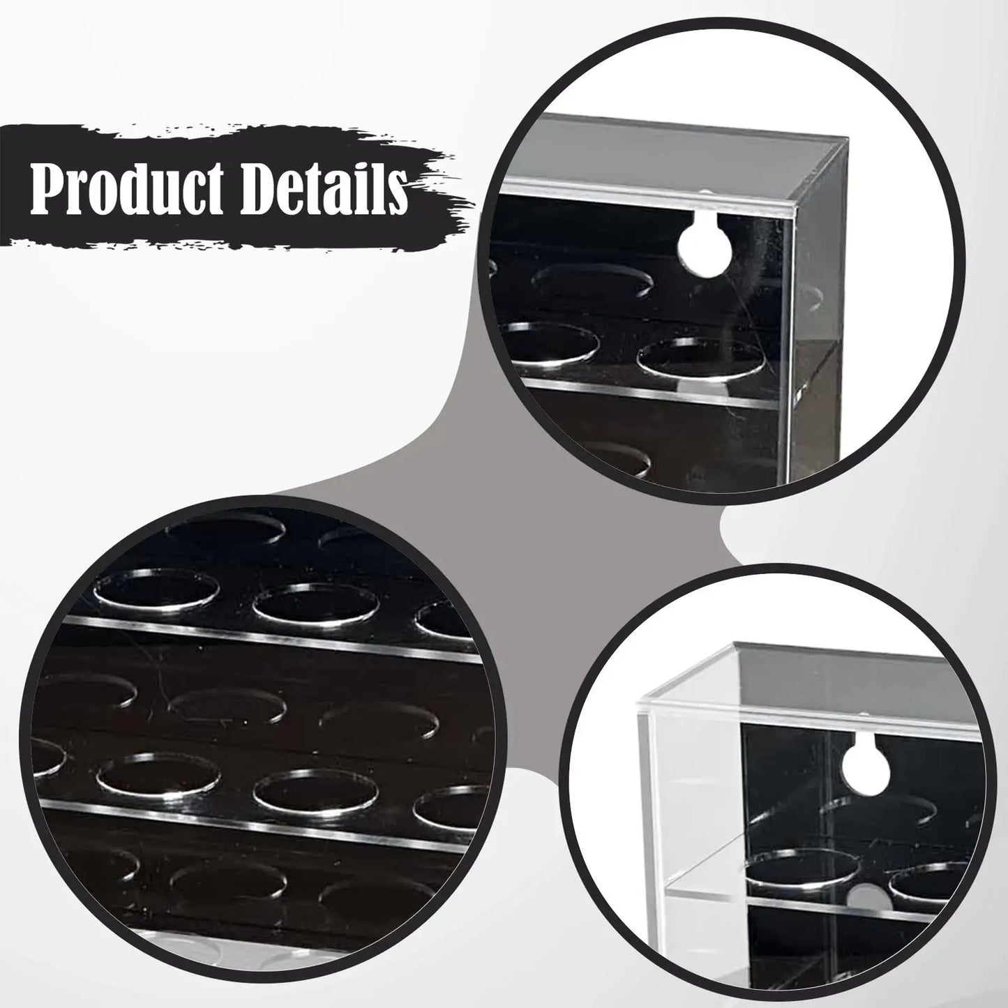 Acrylic Golf Ball Display Case 3-Layer Storage Box – Tabletop Cabinet Rack Holder for Collectors, Sports Memorabilia and Gift Decoration Organizer