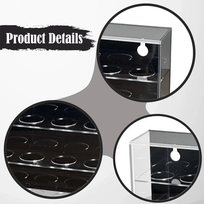 Acrylic Golf Ball Display Case 3-Layer Storage Box – Tabletop Cabinet Rack Holder for Collectors, Sports Memorabilia and Gift Decoration Organizer