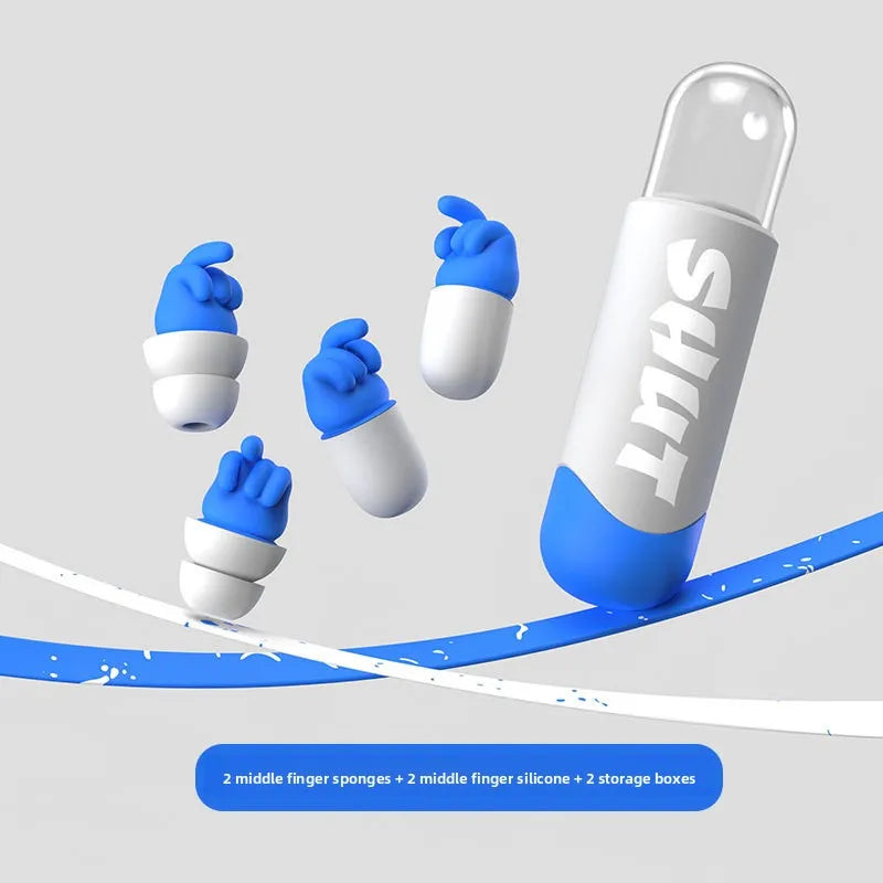 Professional Noise-Canceling Earplugs - Reusable Ultra-Quiet Sound Blocking Earplugs for Sleep, Study & Dorms