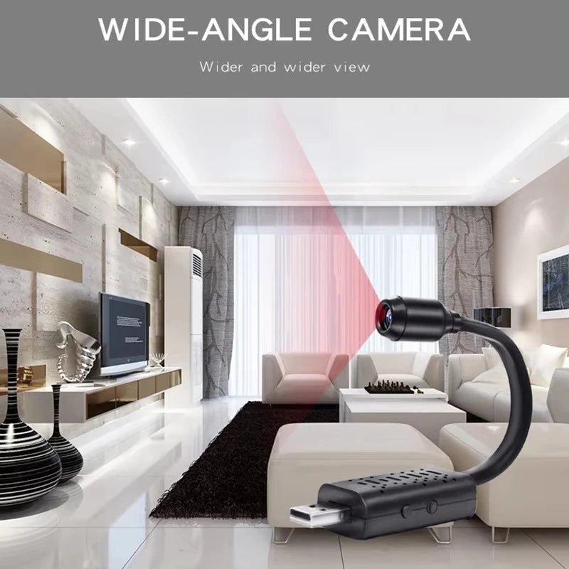 Xiaomi WiFi 4K Mini USB Surveillance Camera – Flexible Lens Security Camcorder with Motion Detection and Video Recording