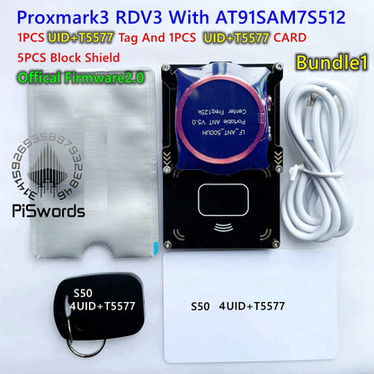 Proxmark3 Development Kit 3.0 – NFC PM3 Reader/Writer, ICEMAN Firmware, RFID Card Copier & Cloner, 2USB Port, 512K