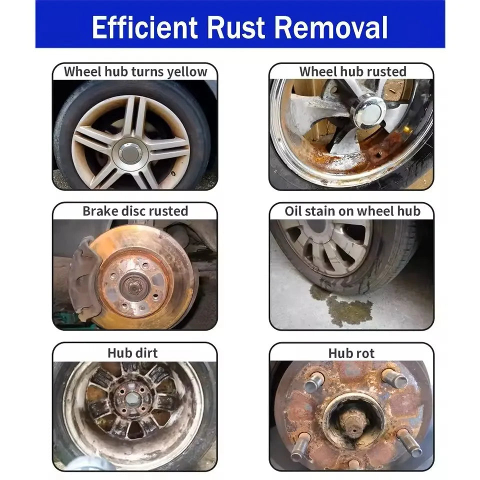 Powerful Rust Remover Spray - Fast Metal Rust Removal Solution for Cars, Bikes, Tools & Household Repairs