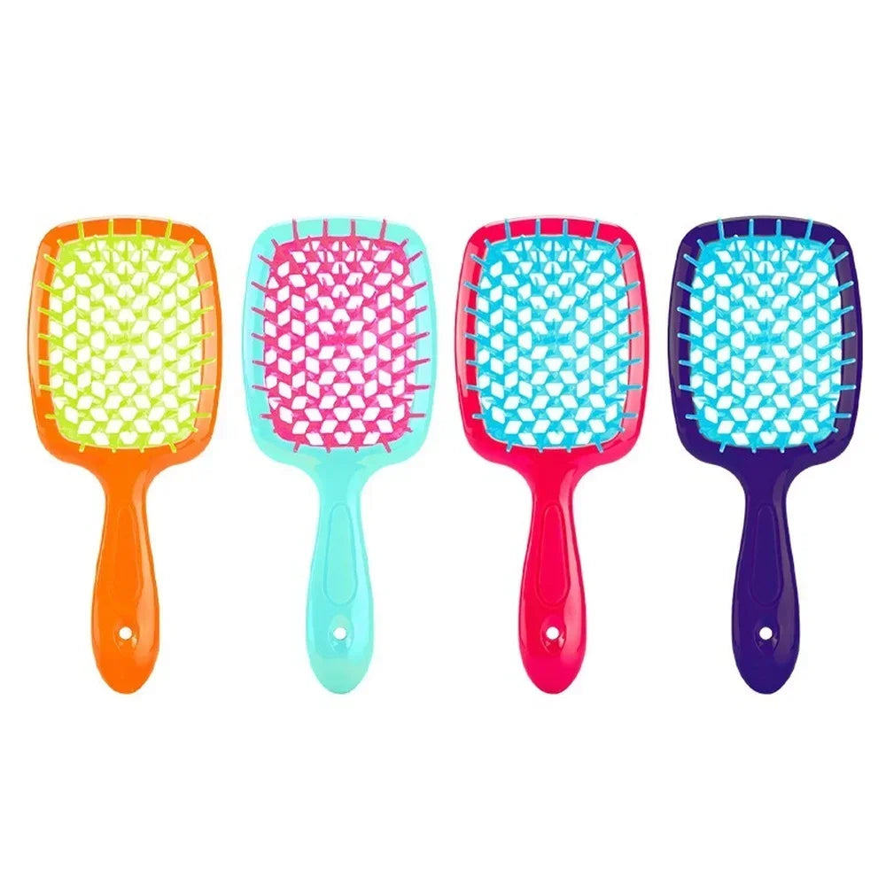 Tangled Hair Comb - Detangling & Massage Brush for Wet Curly Hair - Salon Styling Tool