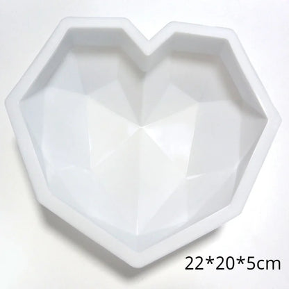 Fruit & Heart Silicone Cake Mold — Geometry Chocolate, Ice Cube, Biscuit & Jelly DIY Baking Set for Pudding & Birthday Gifts