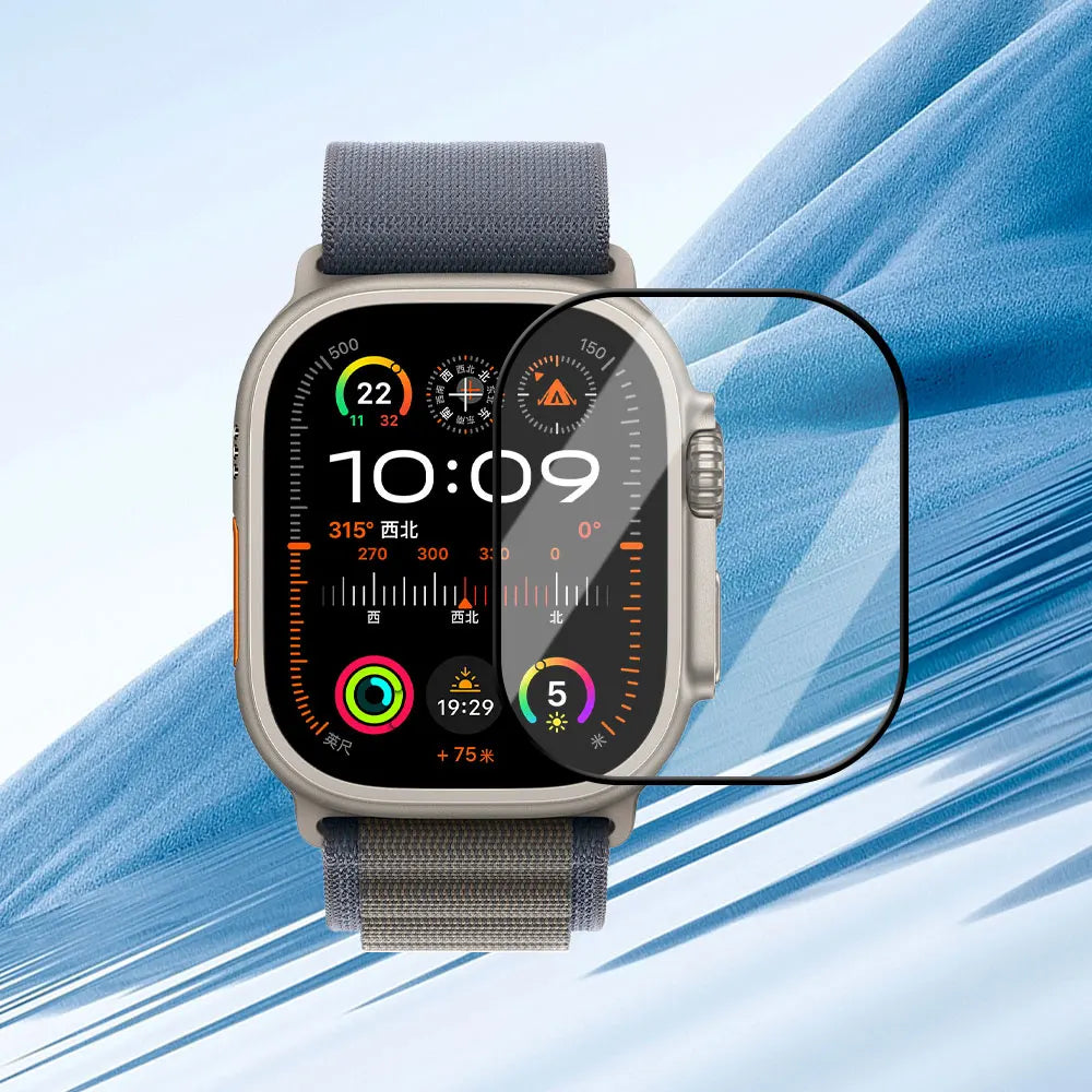 2pcs Privacy Tempered Glass Screen Protector for Apple Watch Ultra 49mm – HD Anti-Spy Film for Ultra 1/2