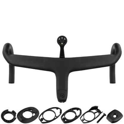 Carbon Fiber Road Bike Handlebar - Internal Cable Routing Integrated Drop Bar for SL8