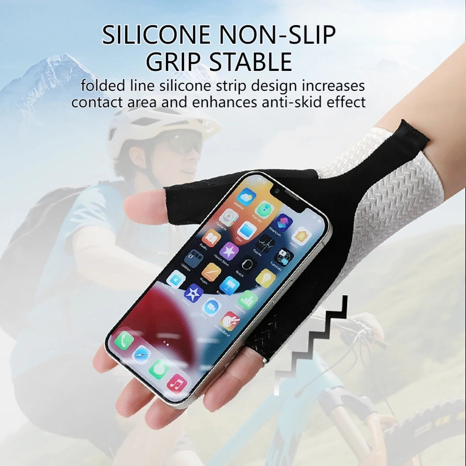 GTUBIKE Summer Half Finger Cycling Gloves – Ultralight, Breathable, Anti-Slip with Silicone Pads