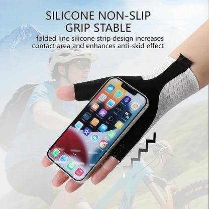 GTUBIKE Summer Half Finger Cycling Gloves – Ultralight, Breathable, Anti-Slip with Silicone Pads