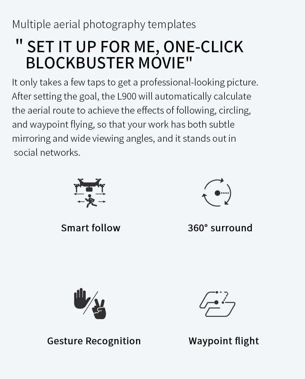 LYZRC L900 PRO GPS Drone – 4K HD Dual Camera, 5G WiFi, Brushless Motor, FPV Quadcopter, Foldable Aerial Photography Drone