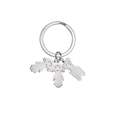 Personalized Kids & Family Keychain – Custom Name Key Chain for Mother’s Day, Couples, Boys, Girls, Pets, Mom, Dad, Baby Gift