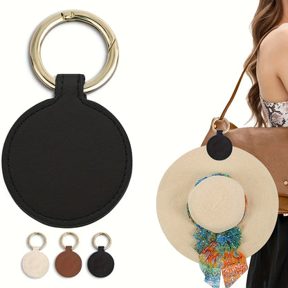 Magnetic PU Leather Hat Clip Holder for Bags, Backpacks & Luggage – Travel Hat Keeper Accessory Clip Organizer
