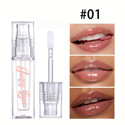 Hydrating Crystal Lip Oil – Tinted Plumping & Moisturizing Gloss for All Skin Types