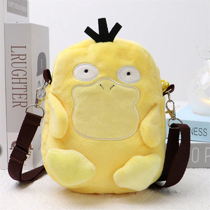 New Pokémon Plush Bag — Pikachu, Mimikyu, Gengar, Lucario, Rowlet, Eevee, Snorlax Soft Stuffed Toy Shoulder Backpack