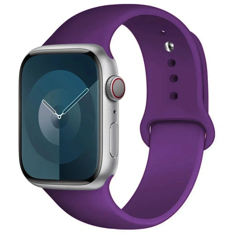 Silicone Sport Band for Apple Watch — Fits Ultra 2/3 & Series 11–SE (40–49mm)