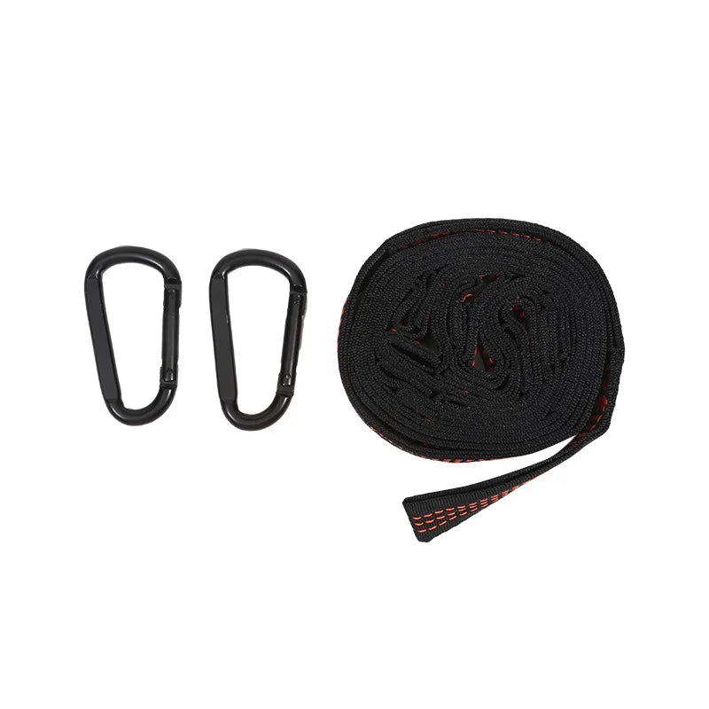 2pcs Heavy-Duty Hammock Straps - 600lb Breaking Strength Polyester Suspension Ropes with 5 Rings