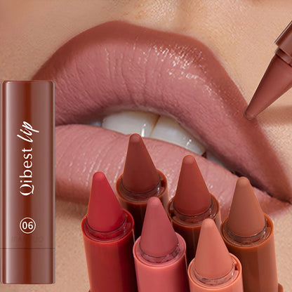Twist-Up Lip Liner & Lipstick Pen – Multipurpose Velvet Matte Waterproof Lip Contour & Powder Blusher Rouge Makeup