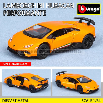 Bburago 1:64 Car Model Collection — Golf GT 2017, Mustang Shelby GT500, Ferrari, Benz & Volkswagen, Kids Xmas Gift Toys for Boys