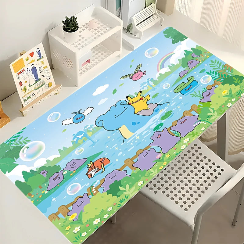 Kawaii Gaming Mouse Pad - Cartoon Desk Mat for Keyboard, Mouse, and Computer Accessories