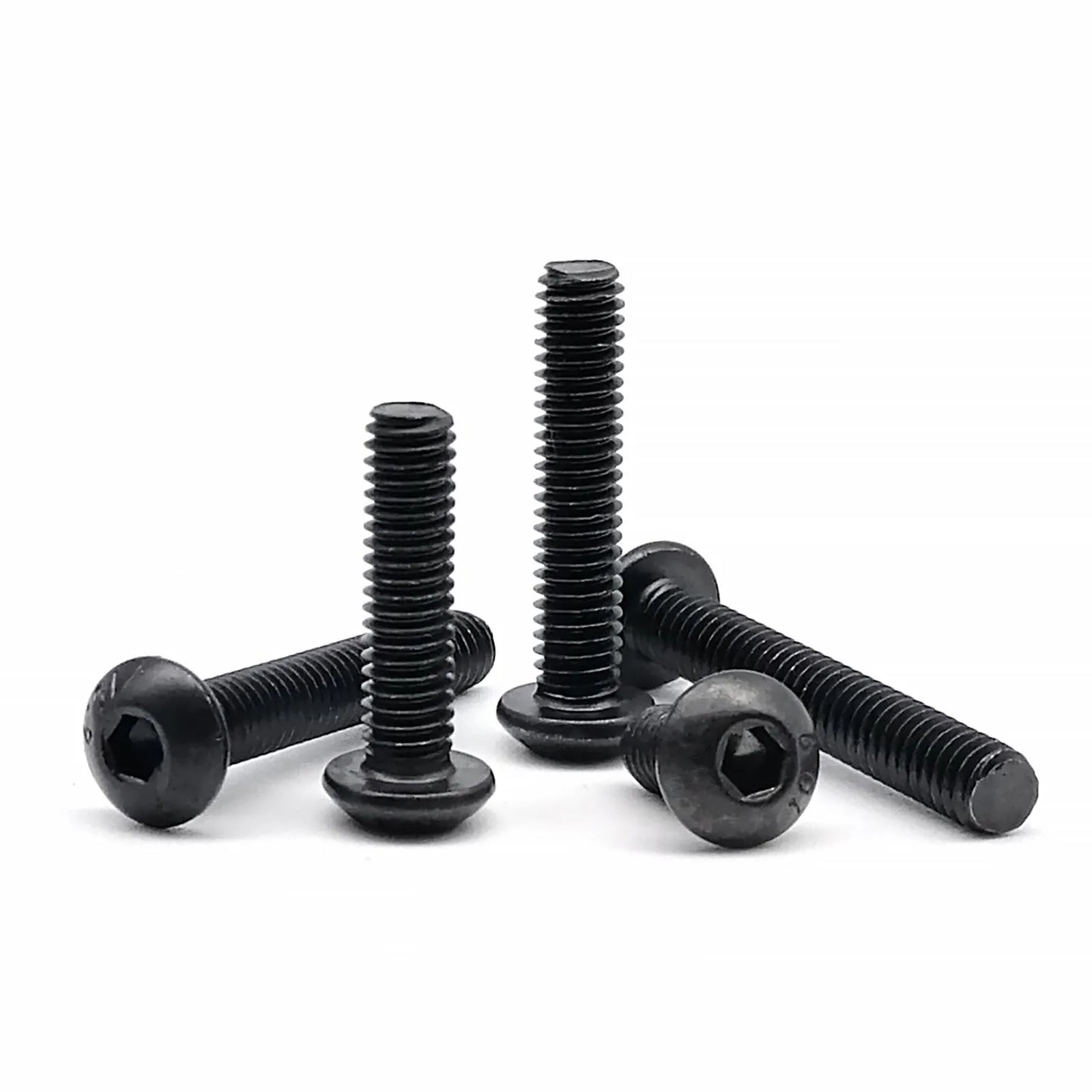 M1.6-M8 Black Grade 10.9 Steel Allen Hexagon Screw Bolt Nut Washer Kit – Round Head Set Box