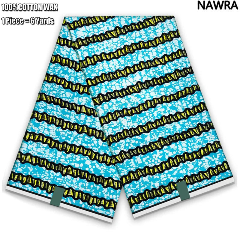 2026 African Real Wax Print Fabric - 100% Cotton Ghana Style Soft Ankara Pagne