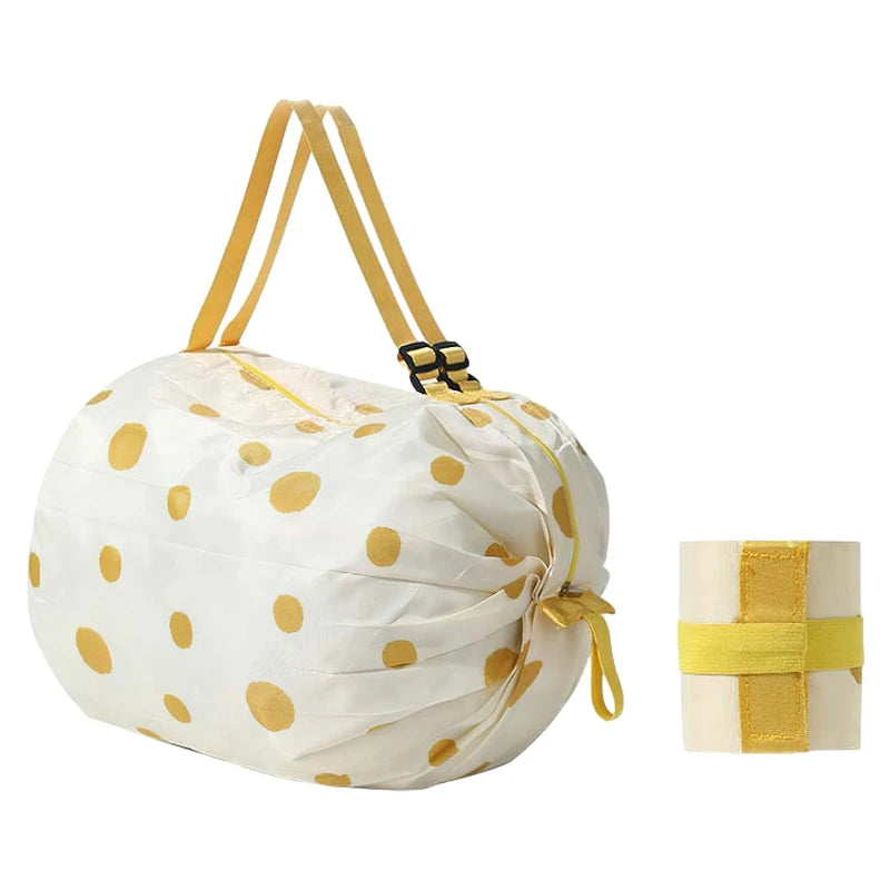 Foldable Waterproof Shopping Bag – Portable Travel, Beach, and Grocery Tote