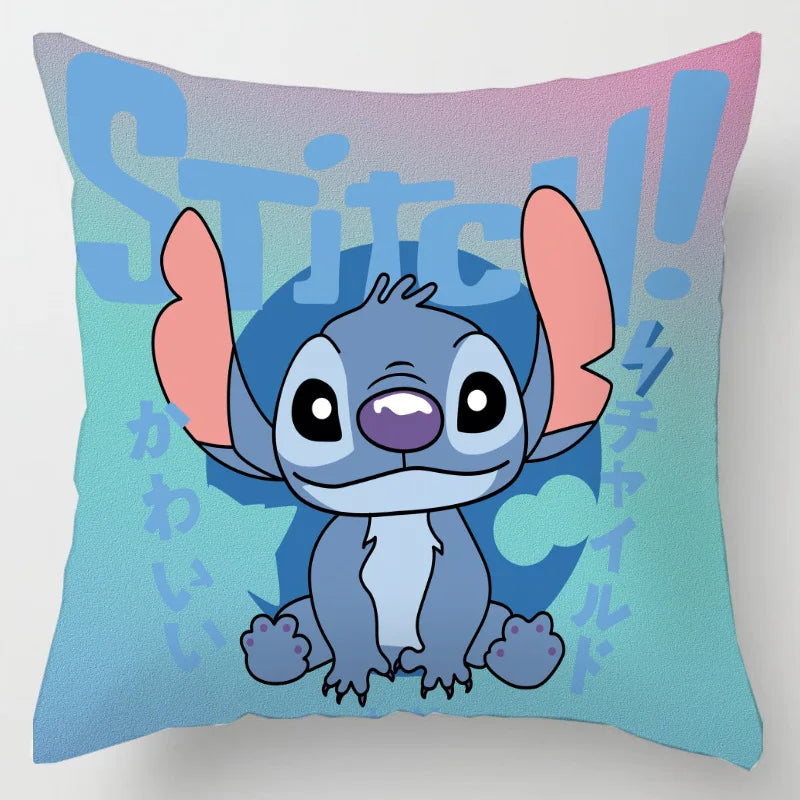 Anime Disney Stitch Double-Sided Print Pillowcase – Kawaii Stitch Pillow for Kids’ Room Decoration & Gifts