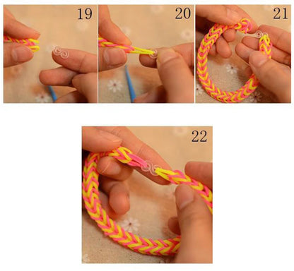 Loom Rubber Knitting Machine Kit – DIY Woven Bracelet Making Set for Kids, Hair Accessories & Gifts