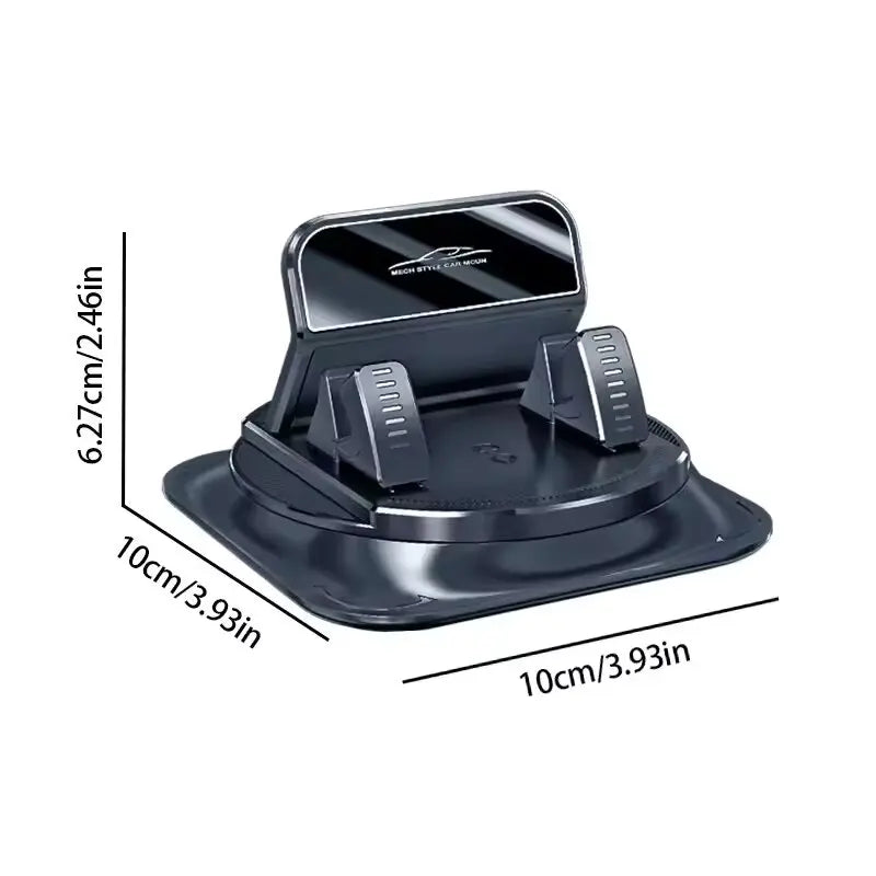 Universal Car Phone Mount - Anti-Slip Silicone 360° Rotating Dashboard Holder for Navigation